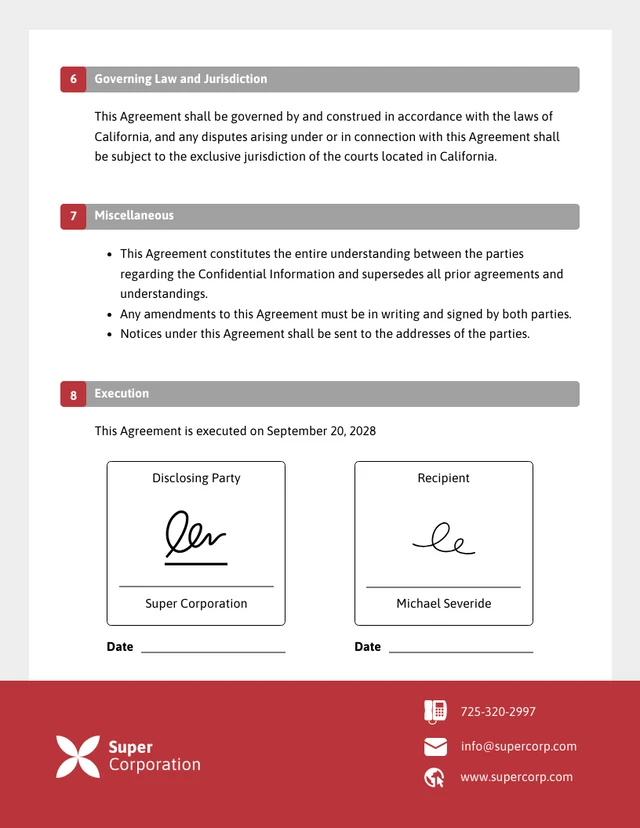 Gray and Red NDA Contract - Page 3