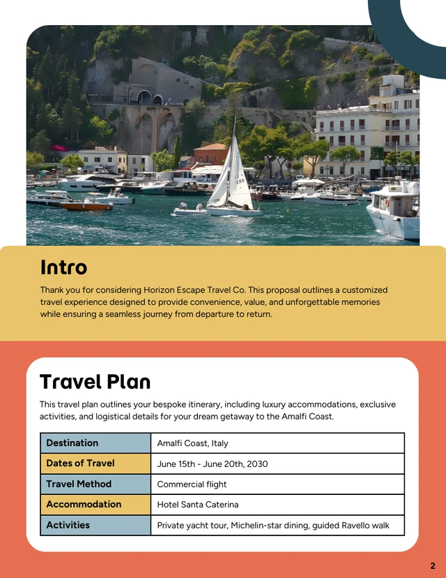 Travel Agent Proposal Template - صفحة 2