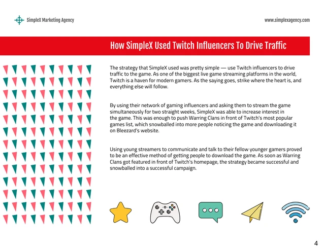 Simple Gaming Marketing Case Study Template - Pagina 4