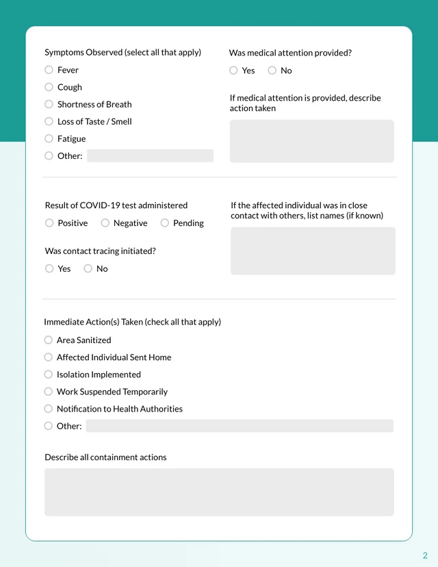 Pandemic Incident Report - صفحة 2