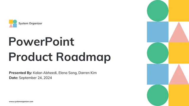 PowerPoint Roadmap Template - page 1