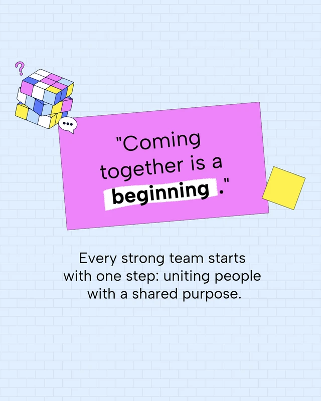 Teamwork Motivational Social Media Carousel Template - page 2