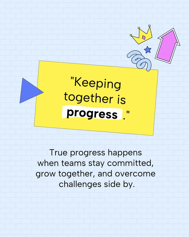 Teamwork Motivational Social Media Carousel Template - page 3