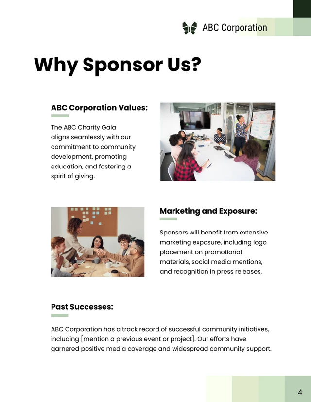 Corporate Sponsorship Proposal - Page 4