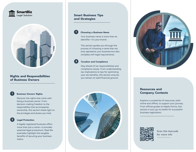 Soft Green Smart Entrepreneurship Tri-fold Brochure - Page 2