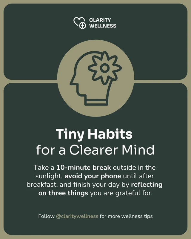Mental Clarity Tips LinkedIn Post Template Mental Clarity Tips LinkedIn Post Template