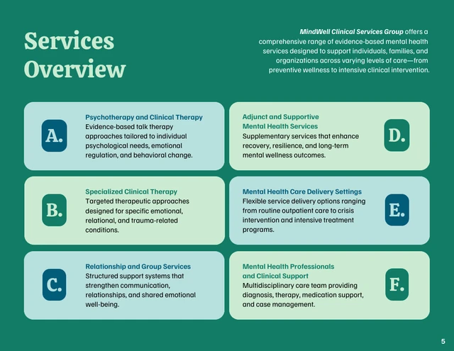 Mental Health and Therapy Service Catalog - صفحة 5