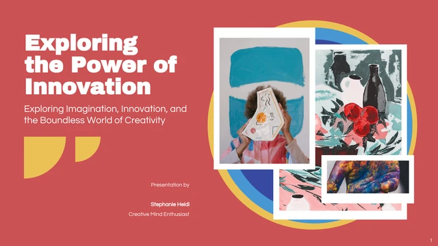Colorful Minimalist Creative Presentation - صفحة 1