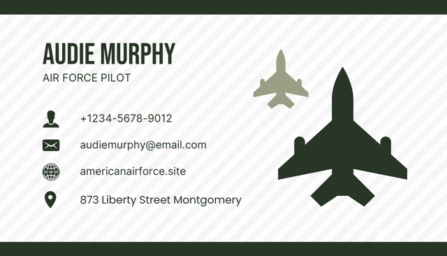 White And Dark Green Minimalist Seamless Grid Military Business Card - page 2
