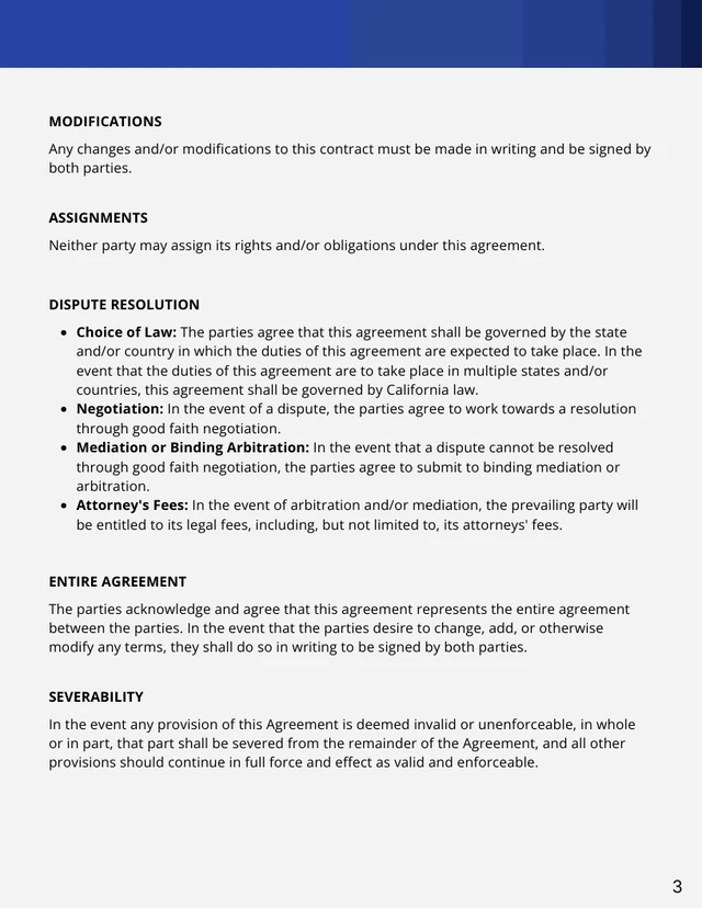 Terms Of Employment Contract Template - Seite 3