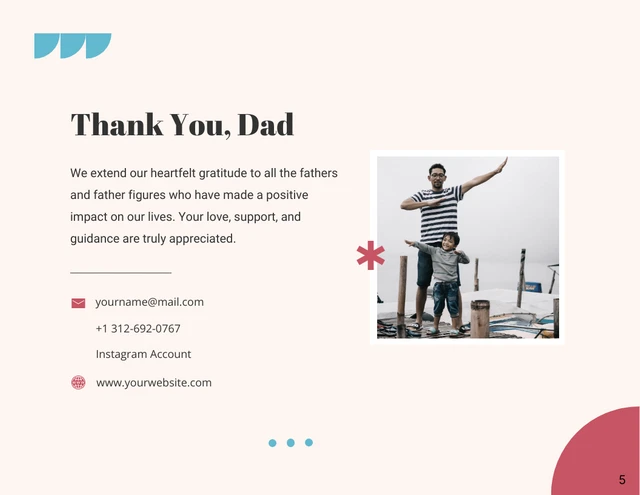 Abstract Gray And Colorful Father's Day Presentation - page 5