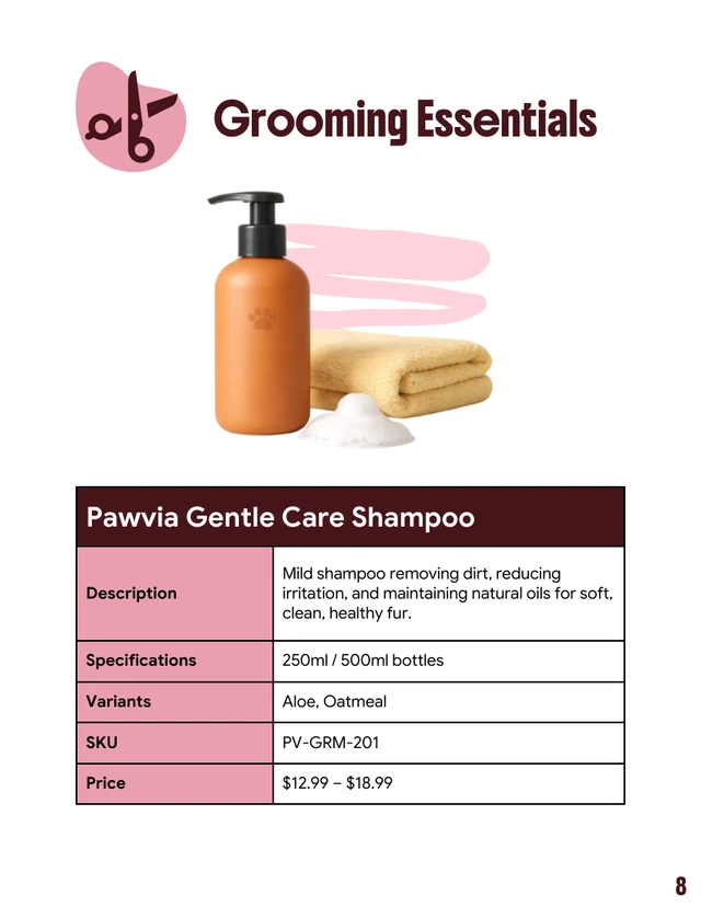 Pet Care Product Catalog Template - Página 8