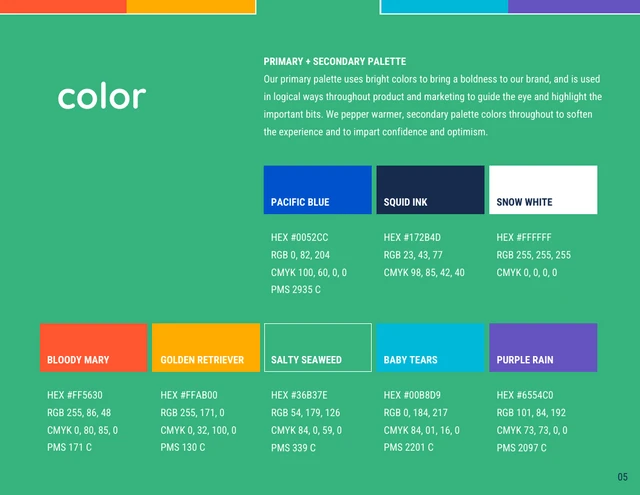 Colorful Brand Style Guide - Página 5