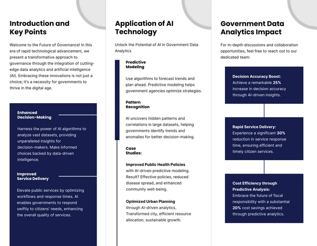 Government Data Analytics with AI C Fold Brochure - Page 2