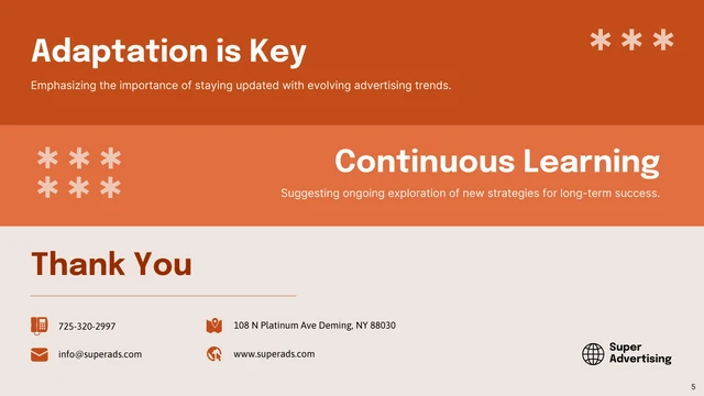 Simple Orange and White Advertising Presentation - Página 5