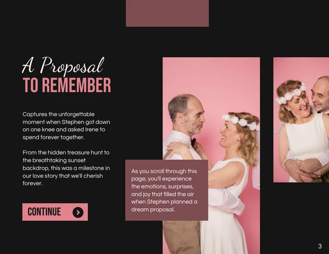 Black and Pink Simple Wedding Presentation - page 3