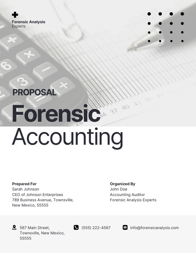 Forensic Accounting Proposals - Page 1