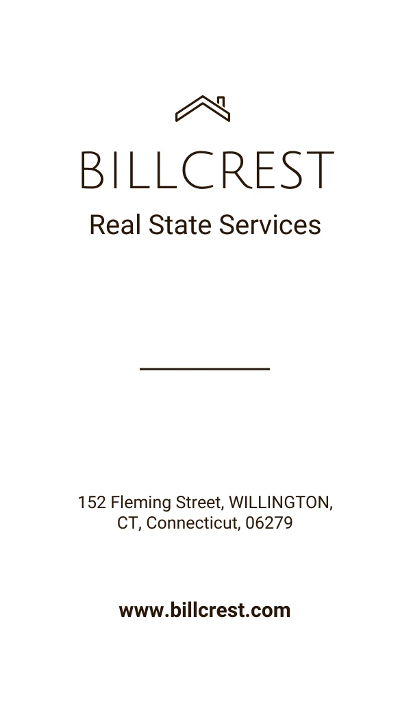 Simple Photo Real Estate Business Card - Page 2