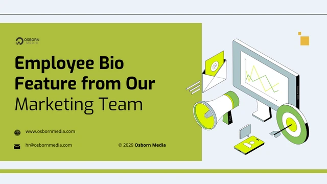 Employee Bio Feature Company Presentation - صفحة 1