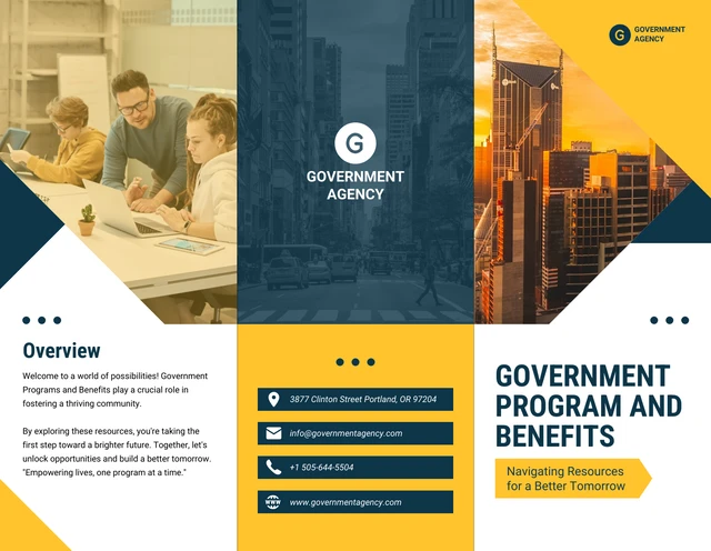 Government Programs and Benefits Brochure - Page 1