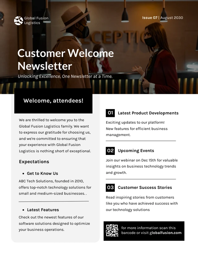 Customer Welcome Newsletter Template