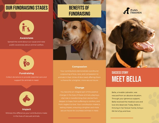 Animal Welfare Fundraising Tri-fold Brochure - Page 2