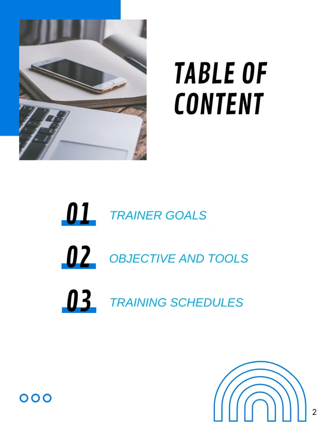 White And Blue Simple Modern Minimalist Company Training Plans - Page 2