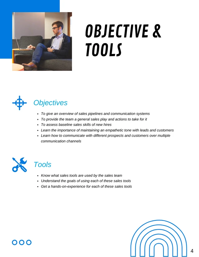 White And Blue Simple Modern Minimalist Company Training Plans - Page 4
