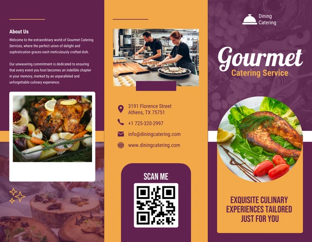 Gourmet Catering Services Brochure - Page 1