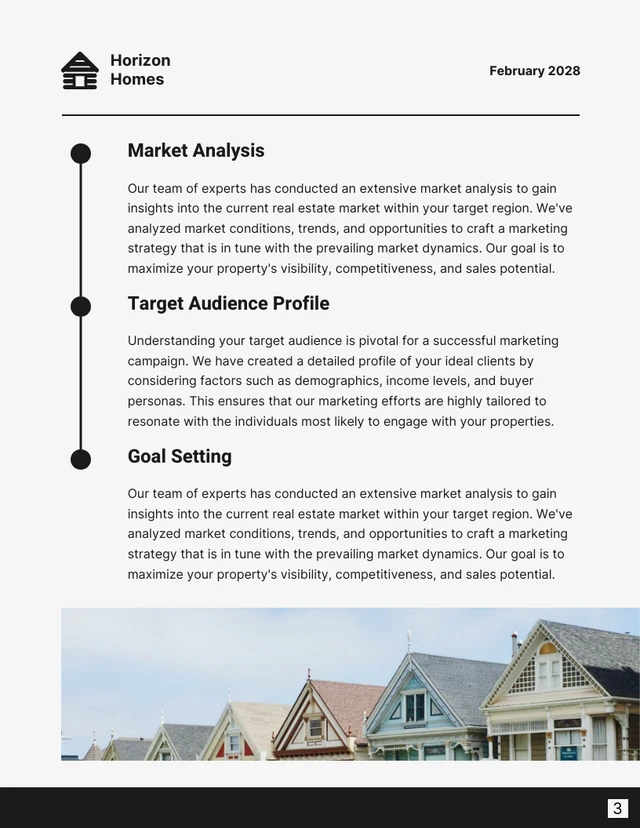 Black and Grey Minimalist Real Estate Marketing Proposals - Page 3