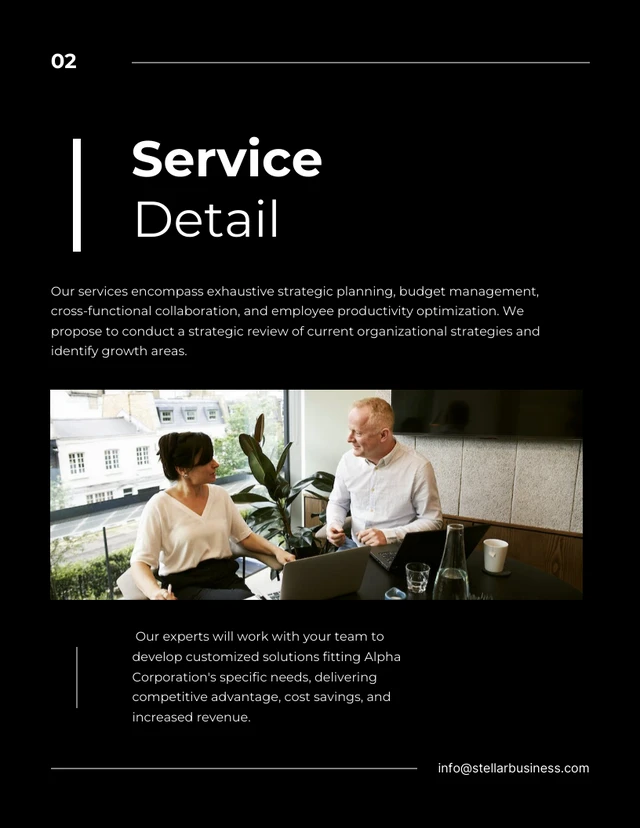 Black And White Modern Design Service Proposal - page 2