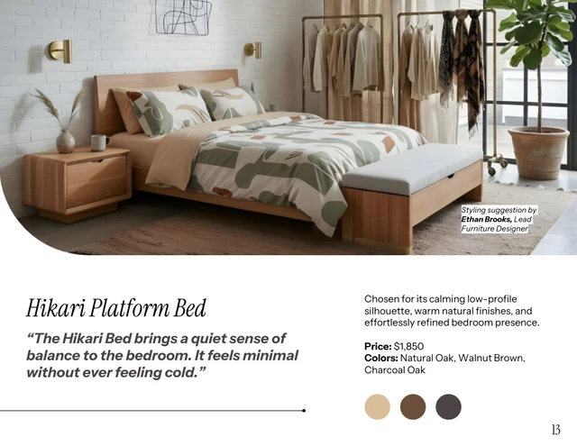 Japandi Furniture Lookbook Catalog Template - Pagina 13