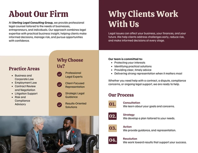 Law Firm Marketing Brochure - Seite 2