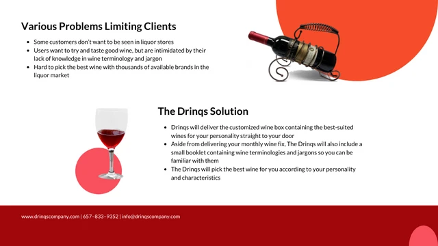 Red Wine Investor Pitch Deck Template - Page 5