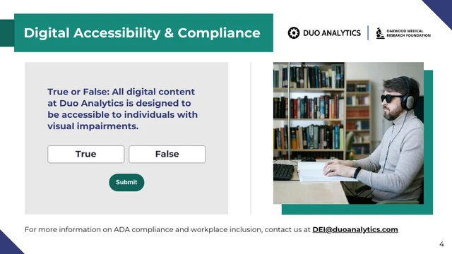 Interactive ADA Compliance Training Quiz Presentation - Página 4