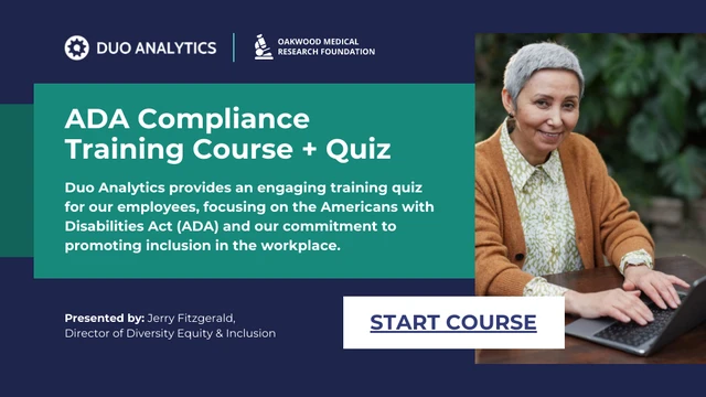 Interactive ADA Compliance Training Quiz Presentation - Seite 1