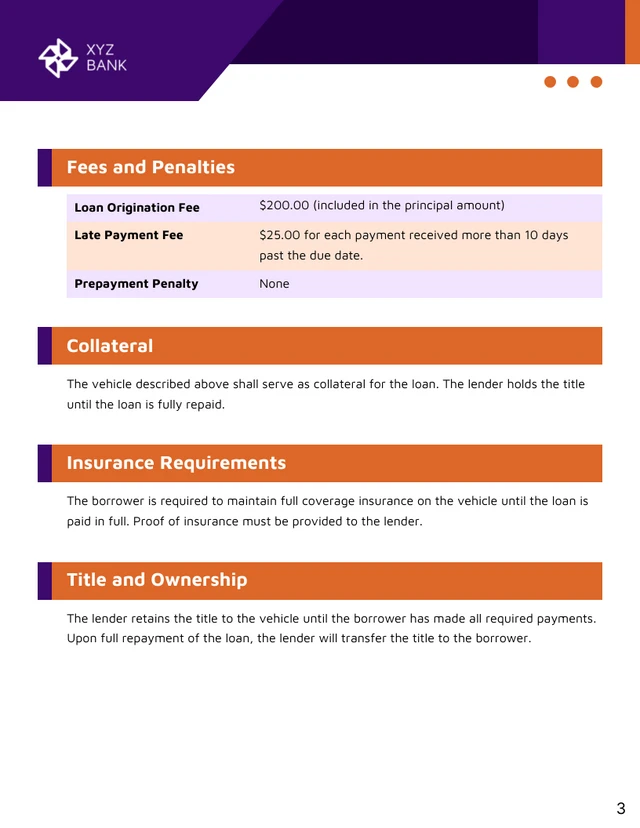 Installment Payment Contract for Car Template - صفحة 3