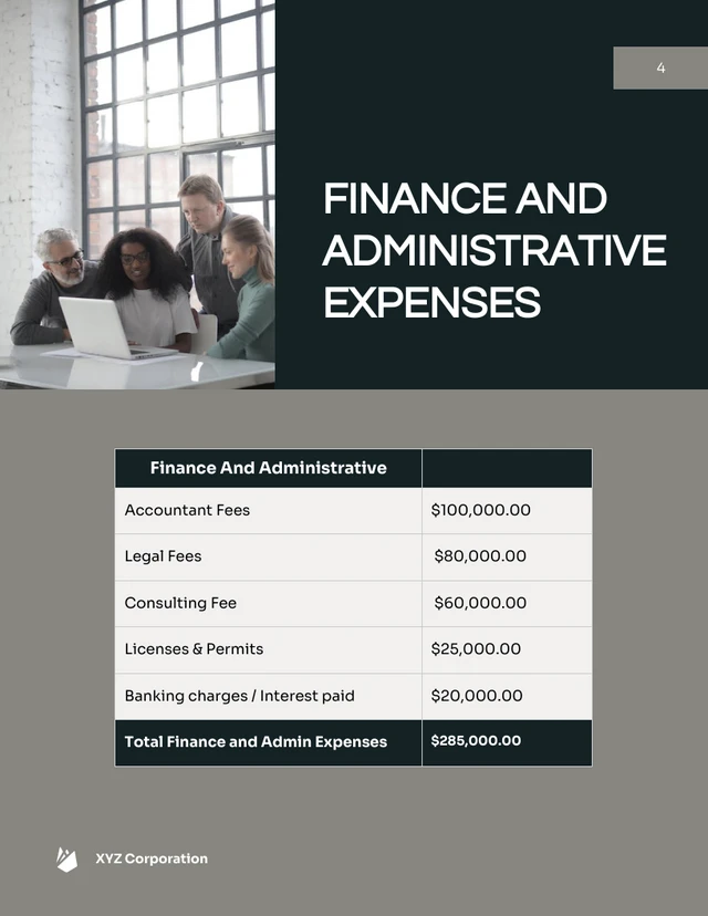 Dark Grey Expenses Report - Page 4