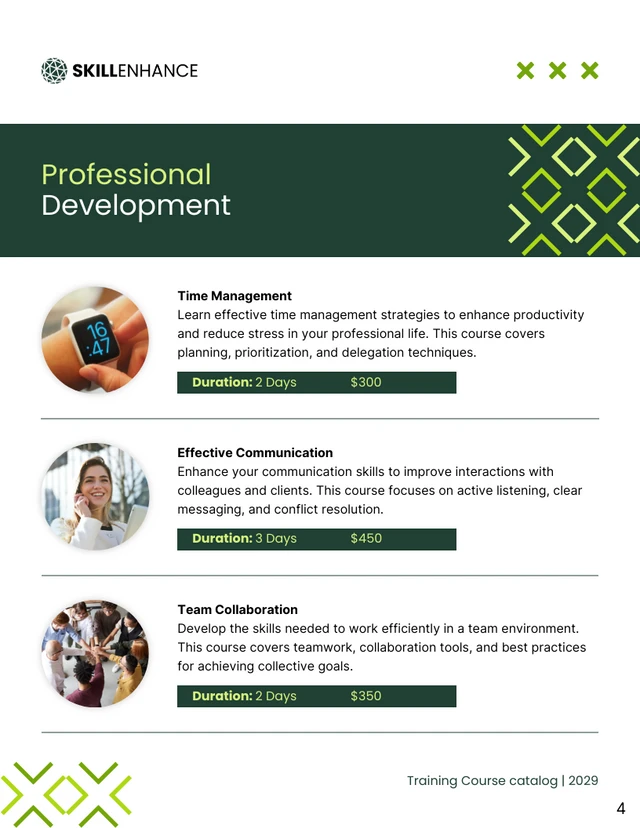 Training Course Catalog Template Venngage