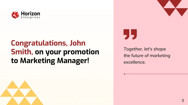 Marketing Manager Promotion Company Presentation - Seite 3