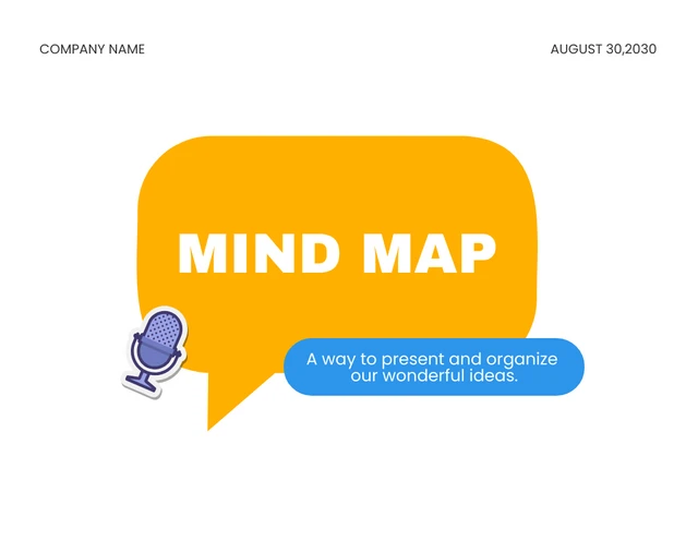 White And Yellow Clean Minimalist Modern Mind Map Brainstorm Presentation - Seite 1