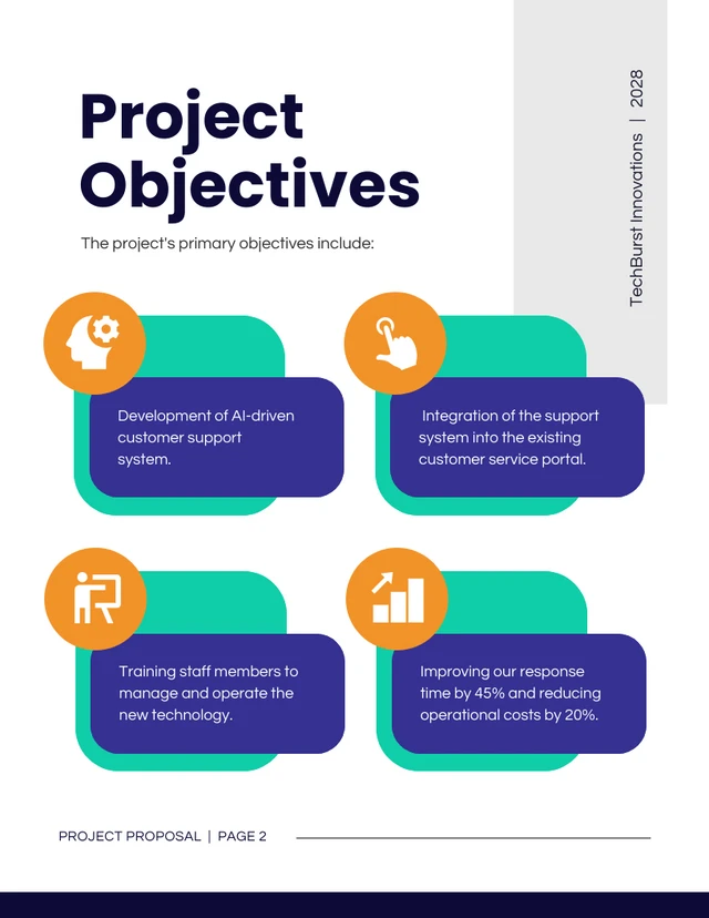 Purple Blue And Turquoise Project Proposal - Seite 2