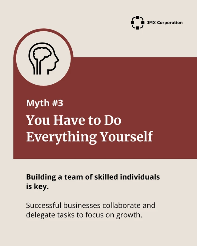 Entrepreneurship Myths LinkedIn Carousel Template - صفحة 4