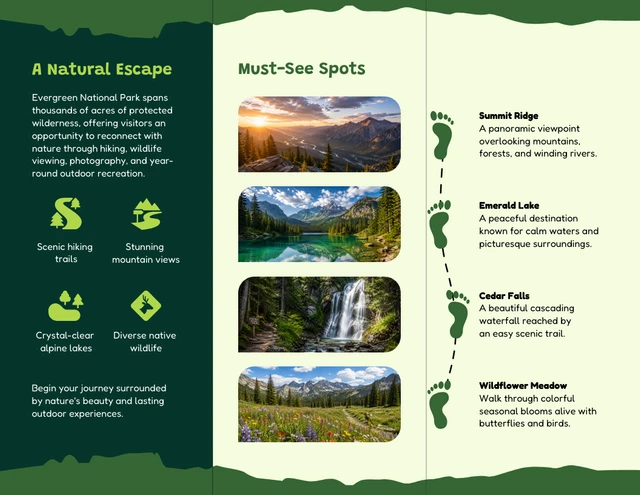 National Park Brochure Template - Pagina 2