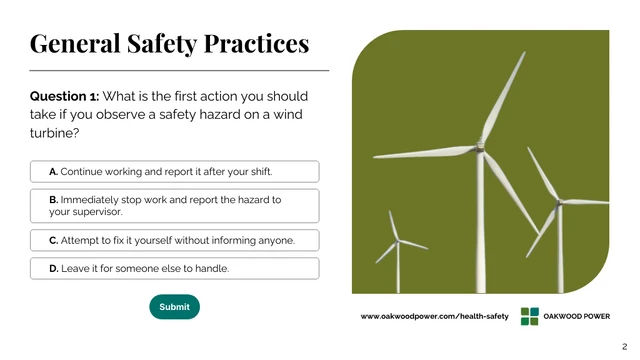 Company Health and Safety Quiz Presentation - صفحة 2