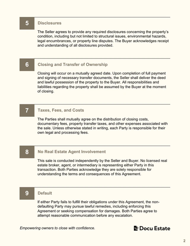 FSBO Contract Template - Página 2