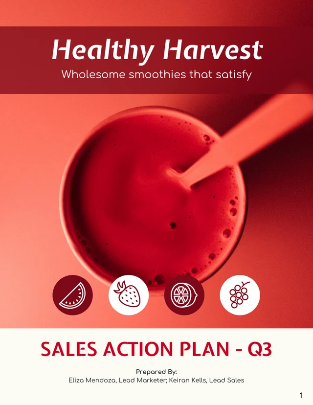 Red Customer Sales Action Plan - Página 1
