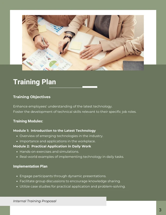 Green Internal Training Proposal - Page 3
