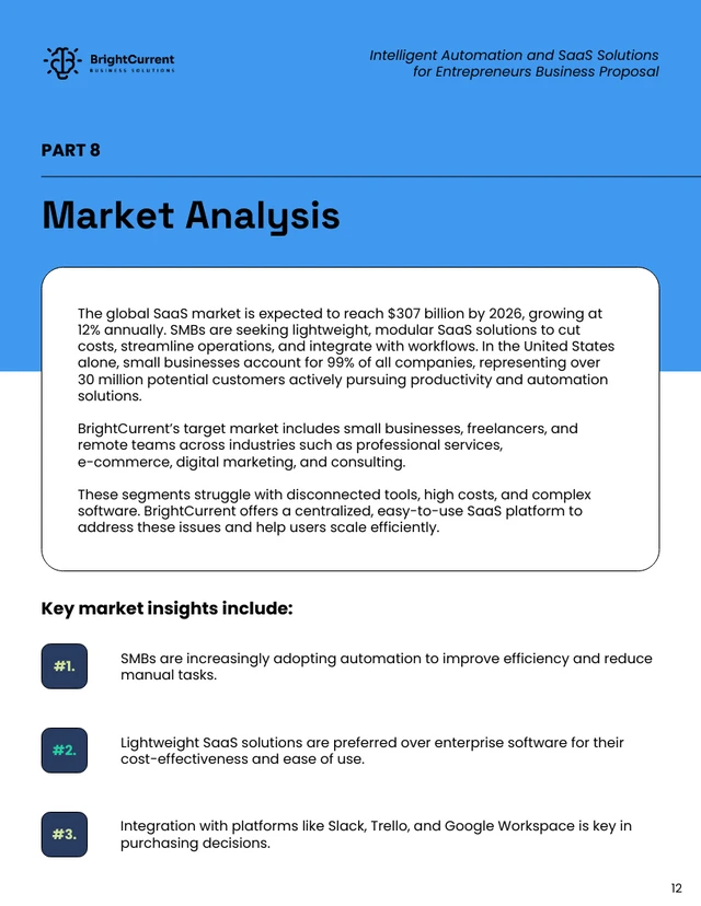 Intelligent Automation and SaaS Solutions Business Proposal - Pagina 12