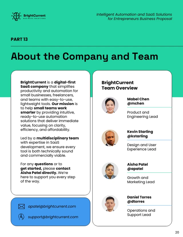 Intelligent Automation and SaaS Solutions Business Proposal - Pagina 20
